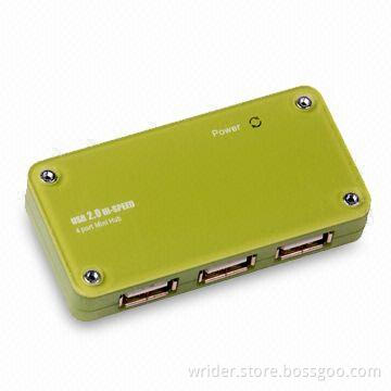 USB Hub with 1.5, 12, and 480Mbps Data Transfer Rate